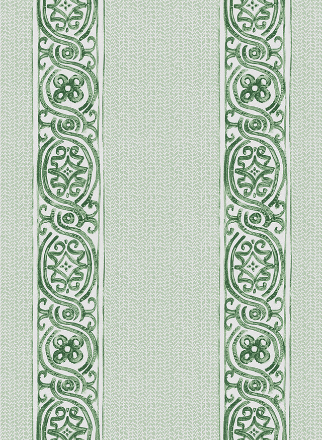 Cartouche Green Fabric