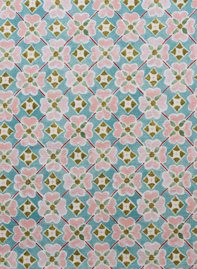 Flora Sea Mist Fabric