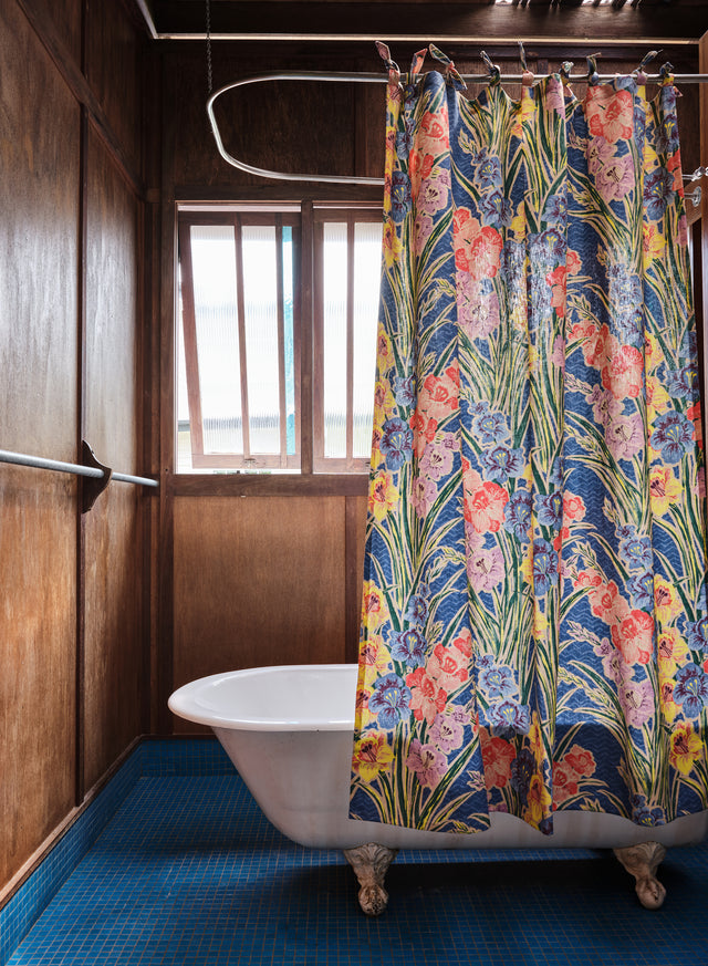 Gladiolus Blue Fabric
