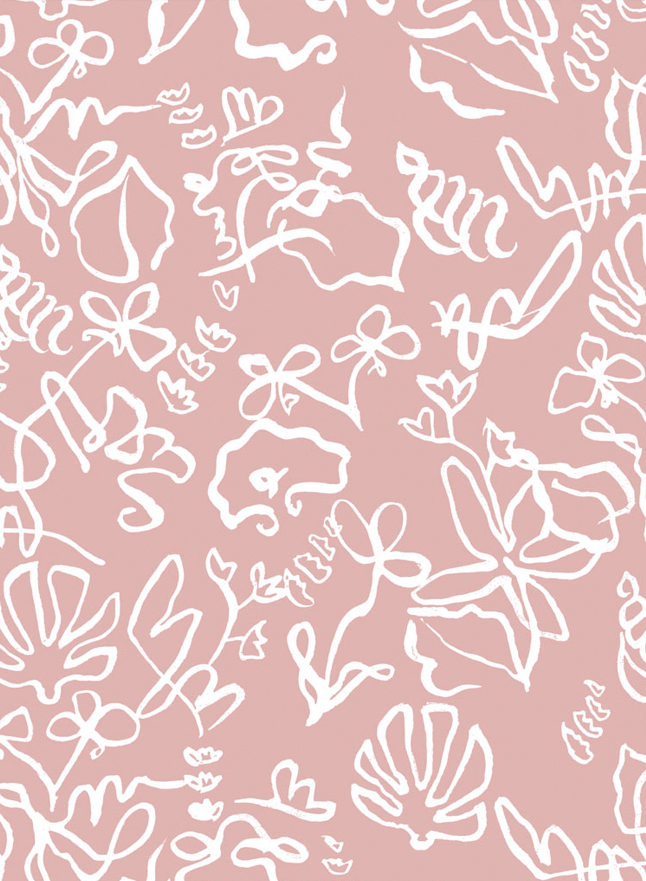 High Tide Inverted Shell Wallpaper by the Roll