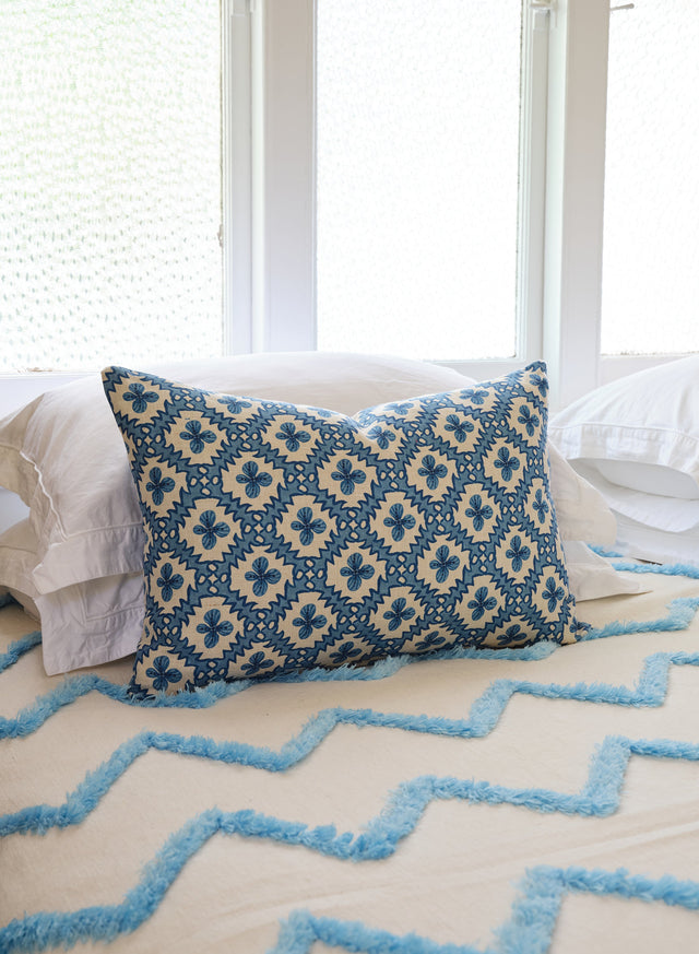 Paloma Blue on Blue Wallpaper by the Roll