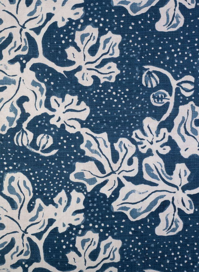 Elsternwick Fig China Blue Fabric Sample