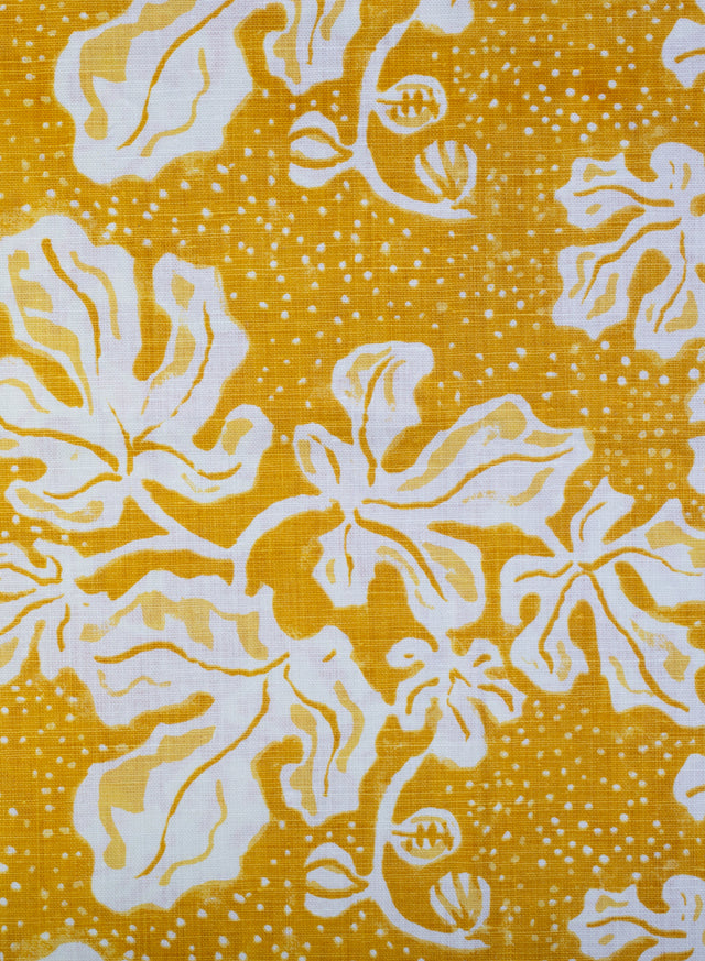 Elsternwick Fig Yellow Wallpaper by the Roll