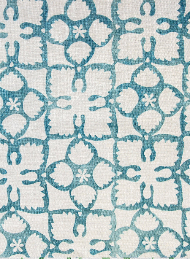 Grandma's Quilt Teal Fabric Sample