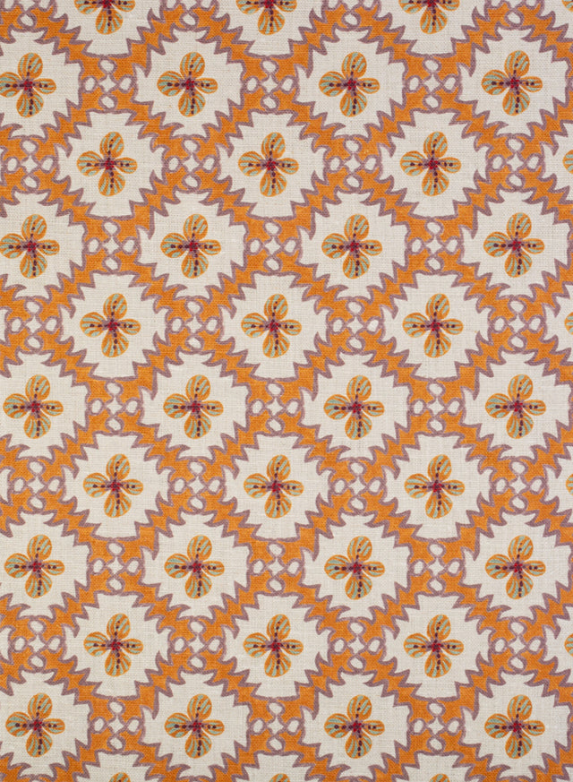 Paloma Orange Fabric Sample