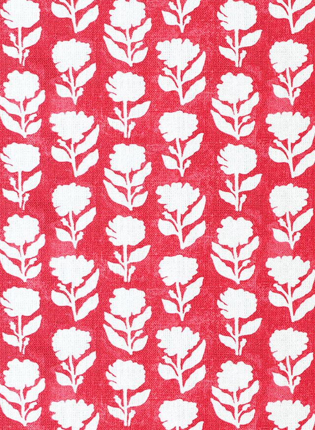 Marigold Solid Red Fabric - Custom Order Only