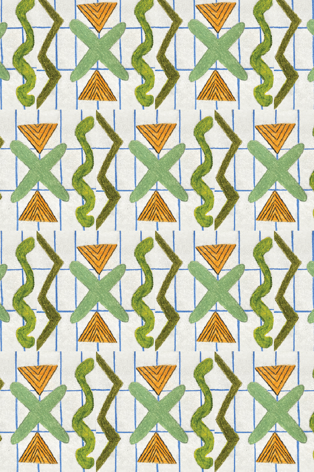 Over and Under Sage Fabric