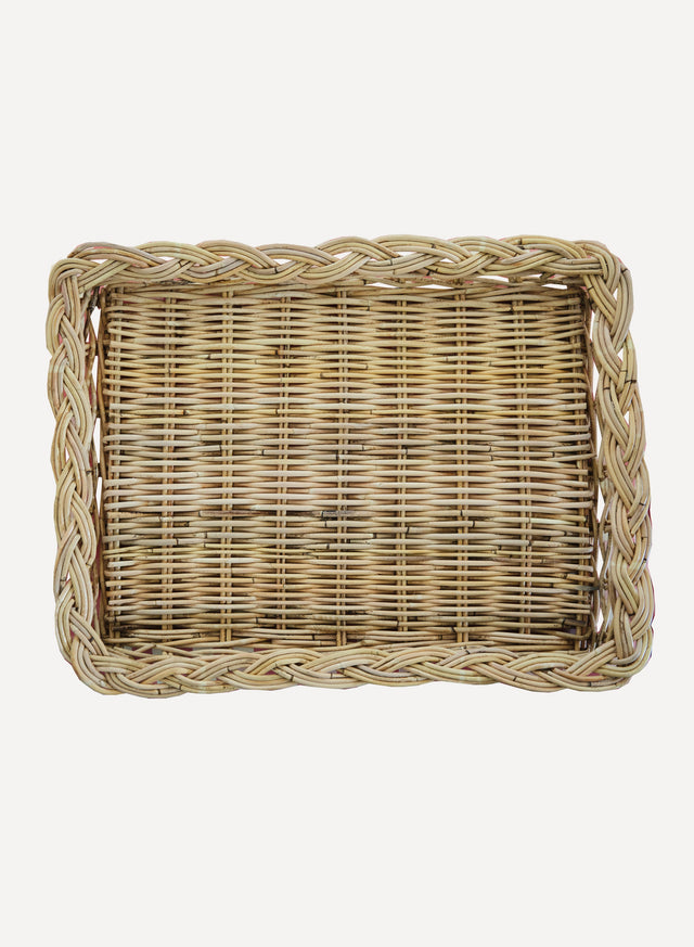 Rectangular Rattan Tray