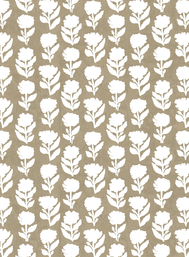 Marigold Solid Taupe Wallpaper