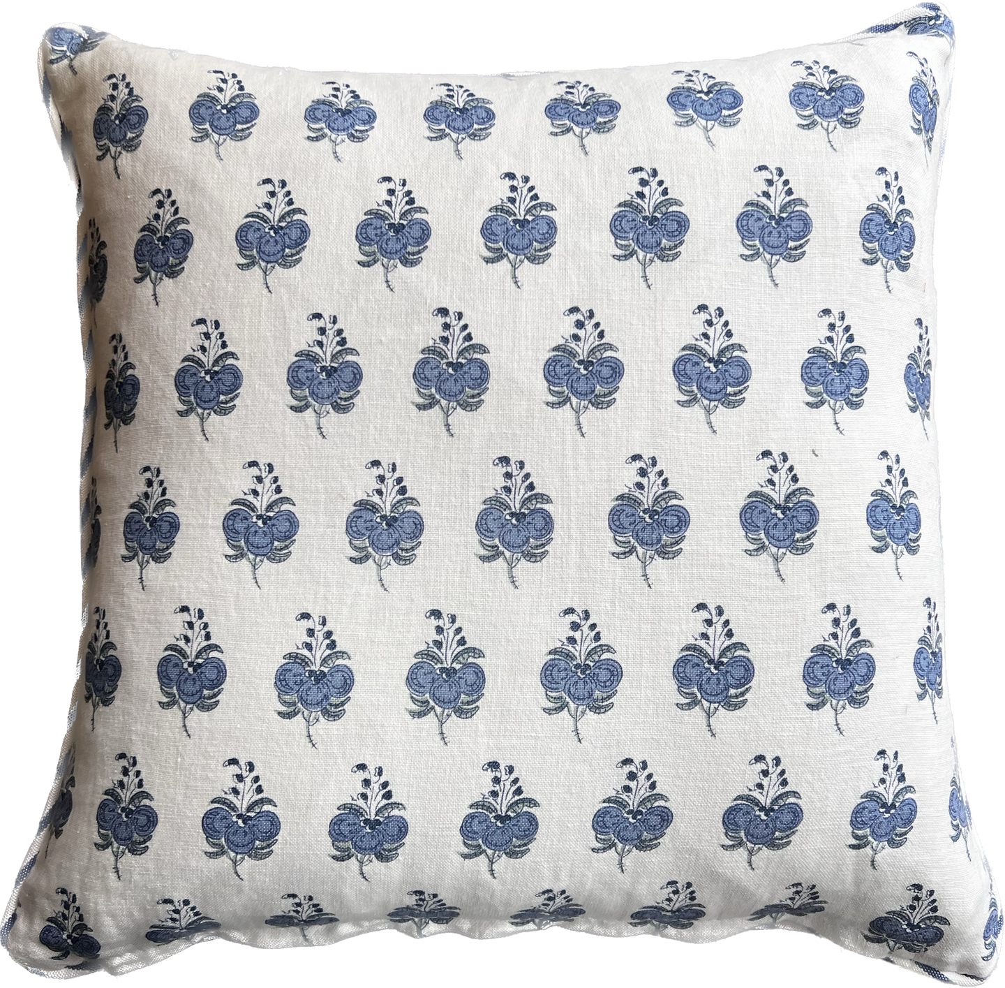 Blue Seaweed Pattern Scatter Cushion