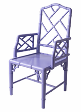 Load image into Gallery viewer, Purple Faux Bamboo Chairs
