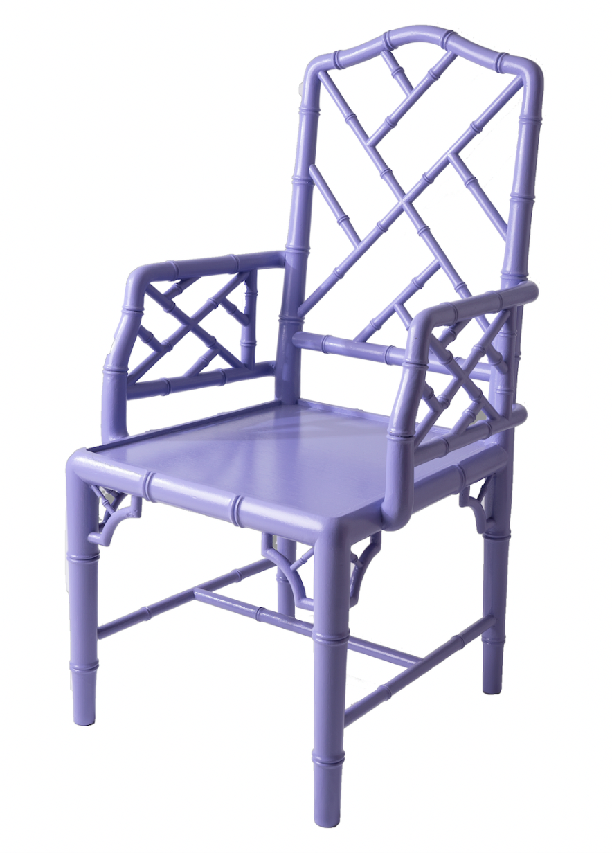 Purple Faux Bamboo Chairs