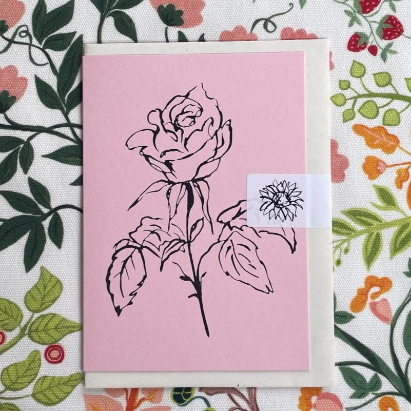 Narcissus Greeting Card col. Pink