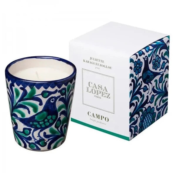 Ceramic Candle - Campo (Blue/Green)