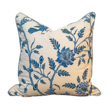 Load image into Gallery viewer, Blue and White Floral Scatter Cushion
